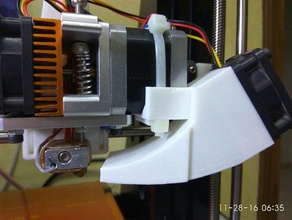 mk8 fan duct 3d printer parts extruder bracket simple 3d print model - Mito3D