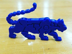 reicher robótica cougar animais a cibernética ftc mascote 3d print model - Mito3D