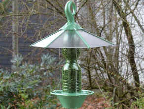 green bird feeder pets 3d print model - Mito3D