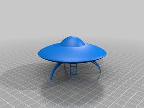 basic ufo invasion ladder vehicles alien 3d print model - Mito3D