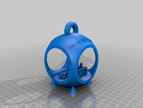 il mio personalizzato scena del natale ornamento arredamento 3d print model - Mito3D