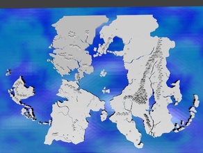 Landkarte midgard rpg-Spiel Spiele 3d-Karte 3d print model - Mito3D