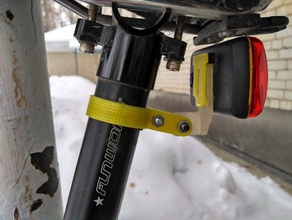 vélo queue titulaire de la lumière le bricolage feu arrière 3d print model - Mito3D
