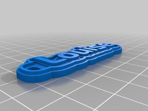 louise Schlüsselanhänger angepasst 3d print model - Mito3D