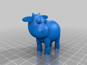 nette Kuh Tiere 3d print model - Mito3D