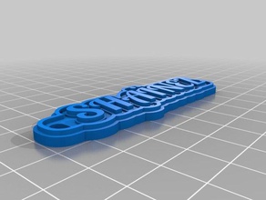 sha&iumlnez llaveros personalizado 3d print model - Mito3D