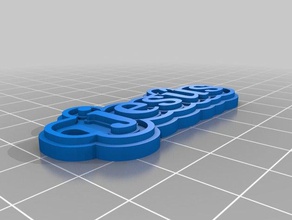 llavero de jes&uacutes llaveros personalizado 3d print model - Mito3D