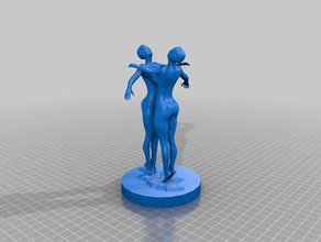 de la danza 3d impresión euihwan figura mujer makehuman escultura 3d print model - Mito3D