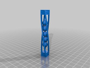 meu personalizados bolas de gaiola torção interativo arte 3d print model - Mito3D