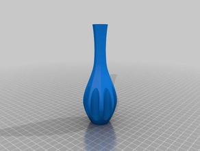 round piega vaso arredamento di fiori i vasi flusso modalità 3d print model - Mito3D