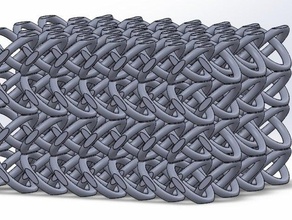 four feet chain mail one print 3d printing tests chainmail long solidworks 3d print model - Mito3D