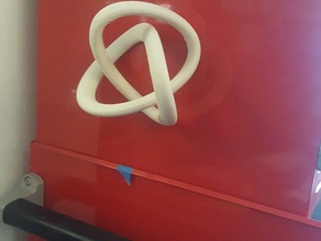 réfrigérateur noeud de la sculpture sculptures art réfrigérateur-aimant un aimant théorie des nœuds les aimants tore trèfle unknot 3d print model - Mito3D