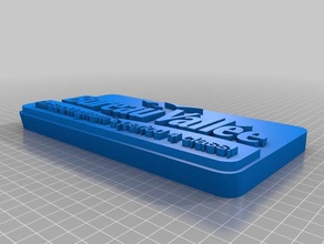 my customized bureau vall&eacutee logo other 3d print model - Mito3D