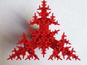 split-Dreieck-Baum math Kunst binären fraktal Metrik Skulptur 3d print model - Mito3D
