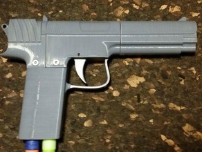 nerf de la mousse dart pistolet v1 mécanique les jouets fabrikator mini nerfgun blaster l'arme tinyboy turnigy 3d print model - Mito3D