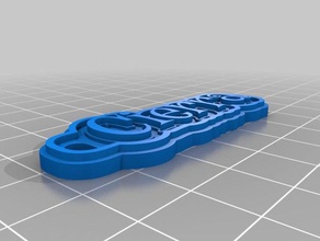 cierra keychain keychains customized 3d print model - Mito3D