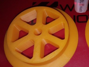filament spool-Mitte 65mm 3d drucken bobine spool-filament 3d print model - Mito3D
