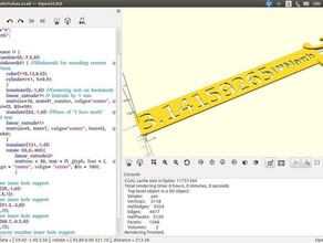 mathpi signet l'ingénierie les mathématiques de l'art 3d print model - Mito3D
