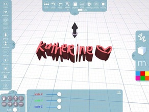 katherine&lt3 l'art 3d print model - Mito3D
