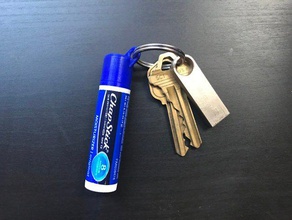 chapstick keychain cap household pocket 3d print model - Mito3D
