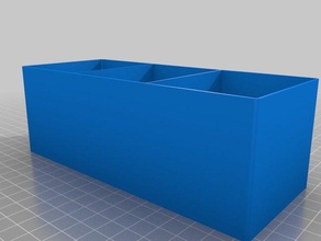makeup section tool holders boxes customized 3d print model - Mito3D