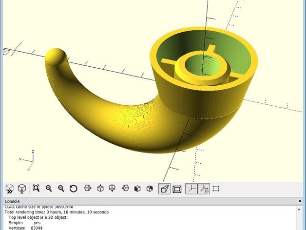 umbrella handle replacement parts 3D print model - Mito3D