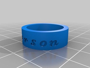 love ring her kids rings customized 3d print model - Mito3D