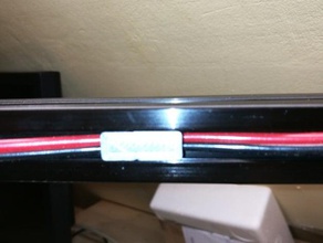 Kabel-Abdeckung 3d Drucker - Zubehör Aluminium-extrusion clip mendelmax tevo tarantula 3d print model - Mito3D