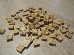 crate box goods token boardgame toy accessories 3d print model - Mito3D