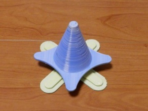 cone head spool-Halter 3d Drucker - Zubehör filament spool holder horizontale keine Lager 3d print model - Mito3D