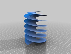 helicoidal biología personalizado 3d print model - Mito3D