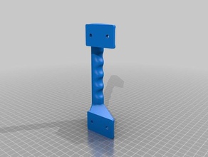 hevy duty pull handle parts 3d print model - Mito3D