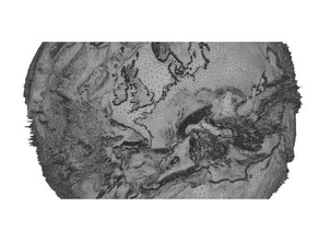 globo terrestre etopo1 set di dati la fisica astronomia 3d print model - Mito3D