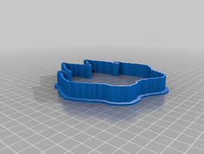paw 1 cookie cutter kitchen dining customized 3d print model - Mito3D