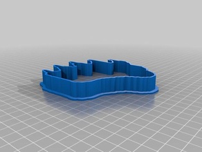bear paw cookie cutter kitchen dining customized 3d print model - Mito3D