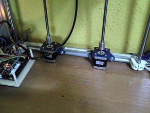 d-bot linear rail platform 3d printer parts 12mm smooth rod lm12luu lm12uu vslot 3d print model - Mito3D