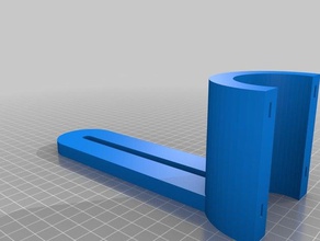 my customized pvc pipe bracket-sti household 3d print model - Mito3D
