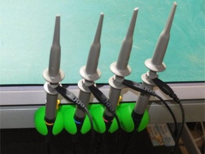 remezclada del soporte cable de la sonda osciloscopio electrónica 3d print model - Mito3D