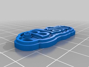 blair keychain keychains customized 3d print model - Mito3D
