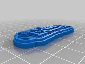 edna llavero llaveros personalizado 3d print model - Mito3D