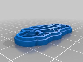 allie keychain keychains customized 3d print model - Mito3D