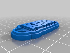 kane Schlüsselbund Schlüsselanhänger angepasst 3d print model - Mito3D