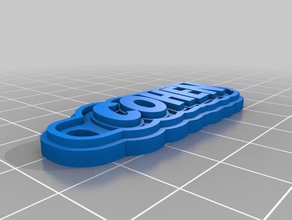 cohen keychain keychains customized 3d print model - Mito3D