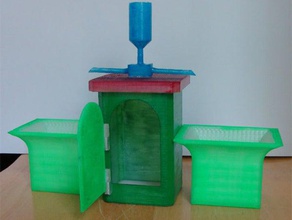 desktop planterallotmentbritish little shed outdoor garden 3d print model - Mito3D