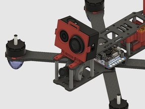 yigopro monte edin rc araç gerçek kamera qav-r quadcopter xiaomi yi 3d print model - Mito3D