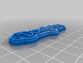 dominictag Anahtarlık özelleştirilmiş 3d print model - Mito3D