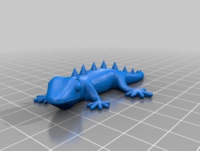 spiked gecko 3d printing 3d print model - Mito3D