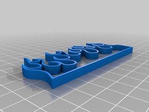chamas cortador de cookie 3d impressão 3d print model - Mito3D