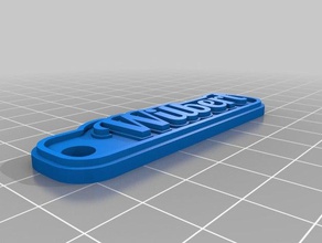 wilbert keychain keychains customized 3d print model - Mito3D