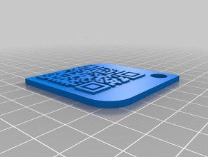 qr portachiave 30 organización personalizado 3d print model - Mito3D